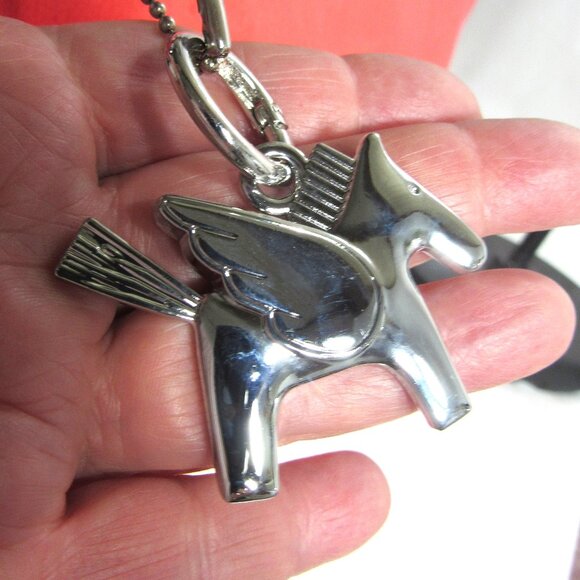 PEGASUS SILVER PLATE PURSE CHARM, KEY CHAIN, PHONE CHARM GIFT QUALITY MAKE OFFER - Picture 9 of 10
